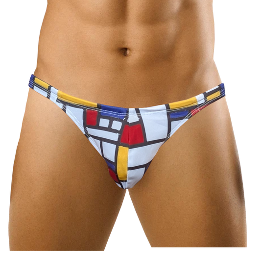 Mondrian Swim Thong