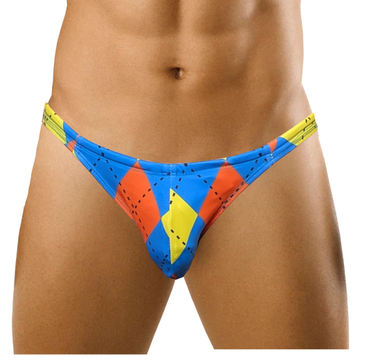Vivid Argyle Swim Thong