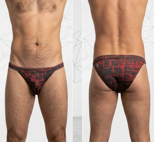 Crimson Drip Minimus Swim Brief